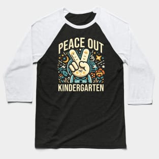 Kindergarten, Peace Out Baseball T-Shirt